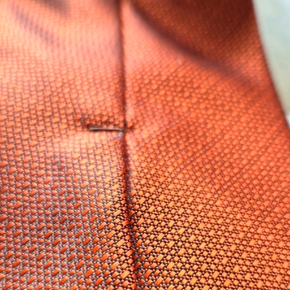 TED LAOIDUS PARIS RUSTY ORANGE Tie Luxurious Accessory - Picture 5 of 9